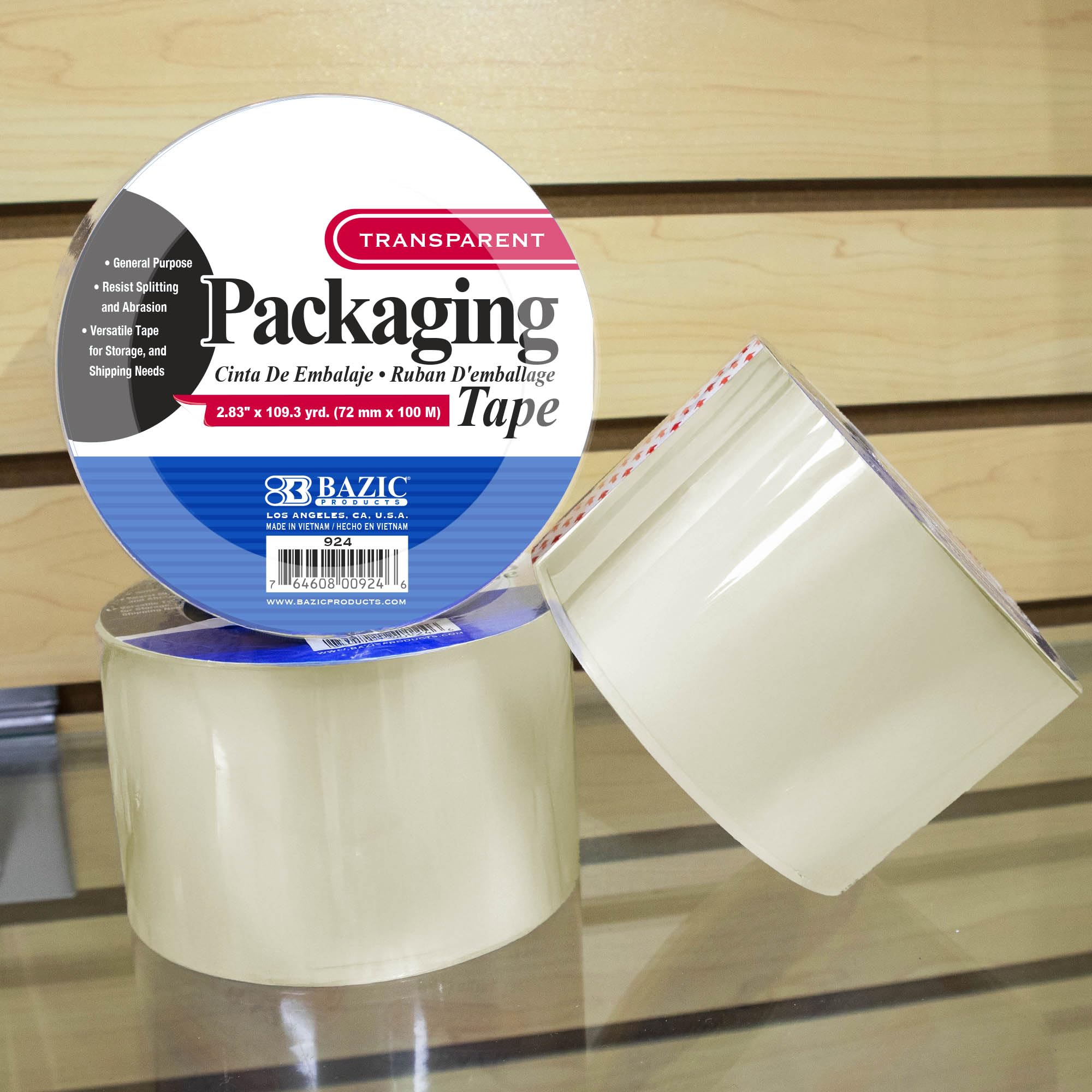 Amazon.com: BAZIC PRODUCTS Wide Clear Packaging Tape, 2.83 in x
